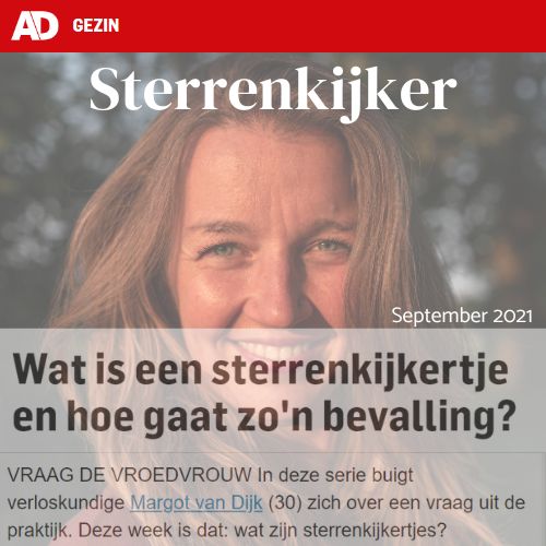 Sterrenkijker baby houding artikel AD