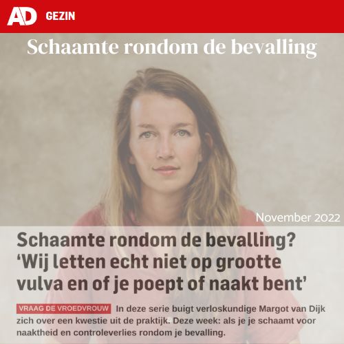 Schaamte rondom de bevalling artikel AD