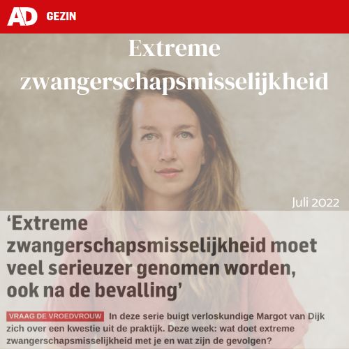 Extreme zwangerschapsmisselijkheid artikel AD